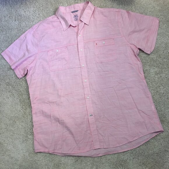 Izod Saltwater Rapture Rose Dockside Chambray Relaxed Classic Button Down Shirt - Picture 12 of 16
